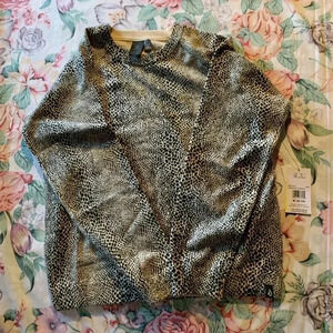 Animal Print Women’s Long Sleeve Top Size Medium
